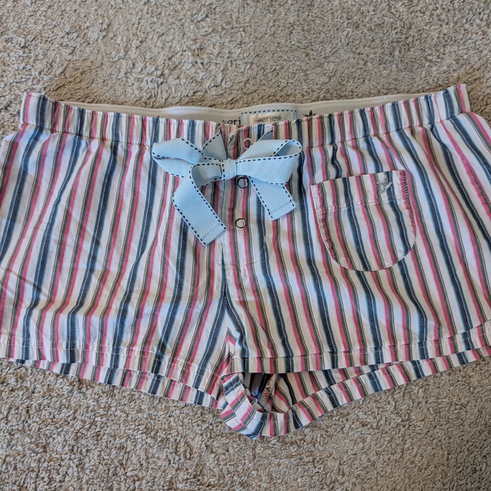 AERIE Womens Sleep Boxers (3 ) pair PLUS New Pair of Fluffy Slippers - Picture 7 of 12